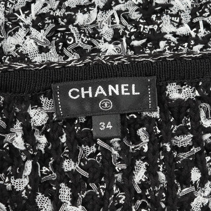 Chanel Black White Dress Cotton Silk P 58967k 07720