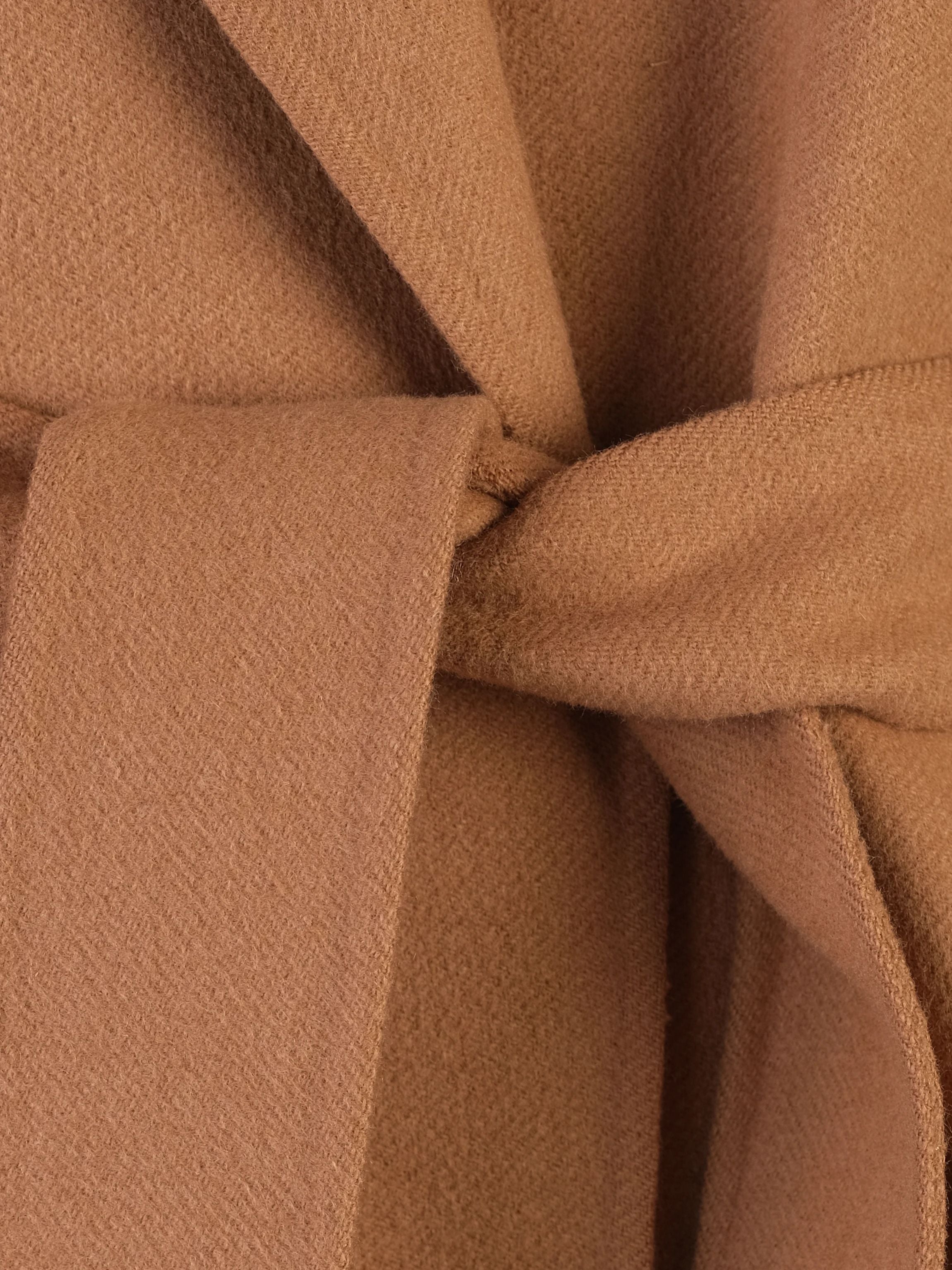 Max Mara Perfect Condition Orange Wool Wrap Coat Size S