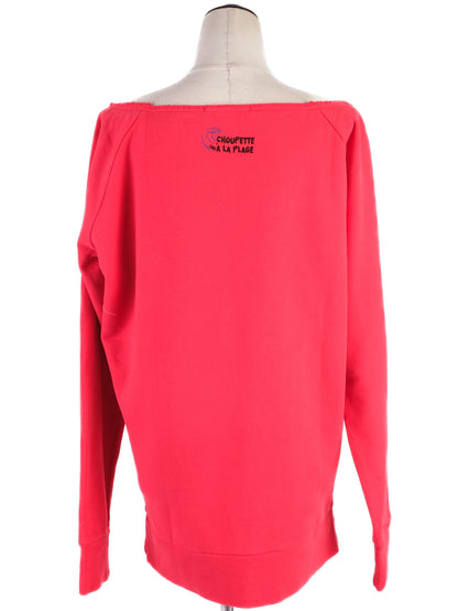 Karl Lagerfeld Red Cotton Sweatshirt XL with Ice Cream Design