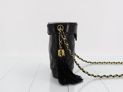 Chanel Tassle Vanity Case, Quilted Lambskin Leather