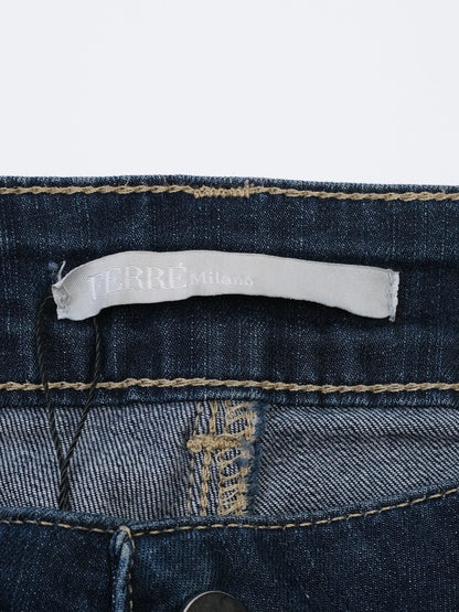 Excellent Ferre Dark Denim Jeans Blue Size M Cotton Women&