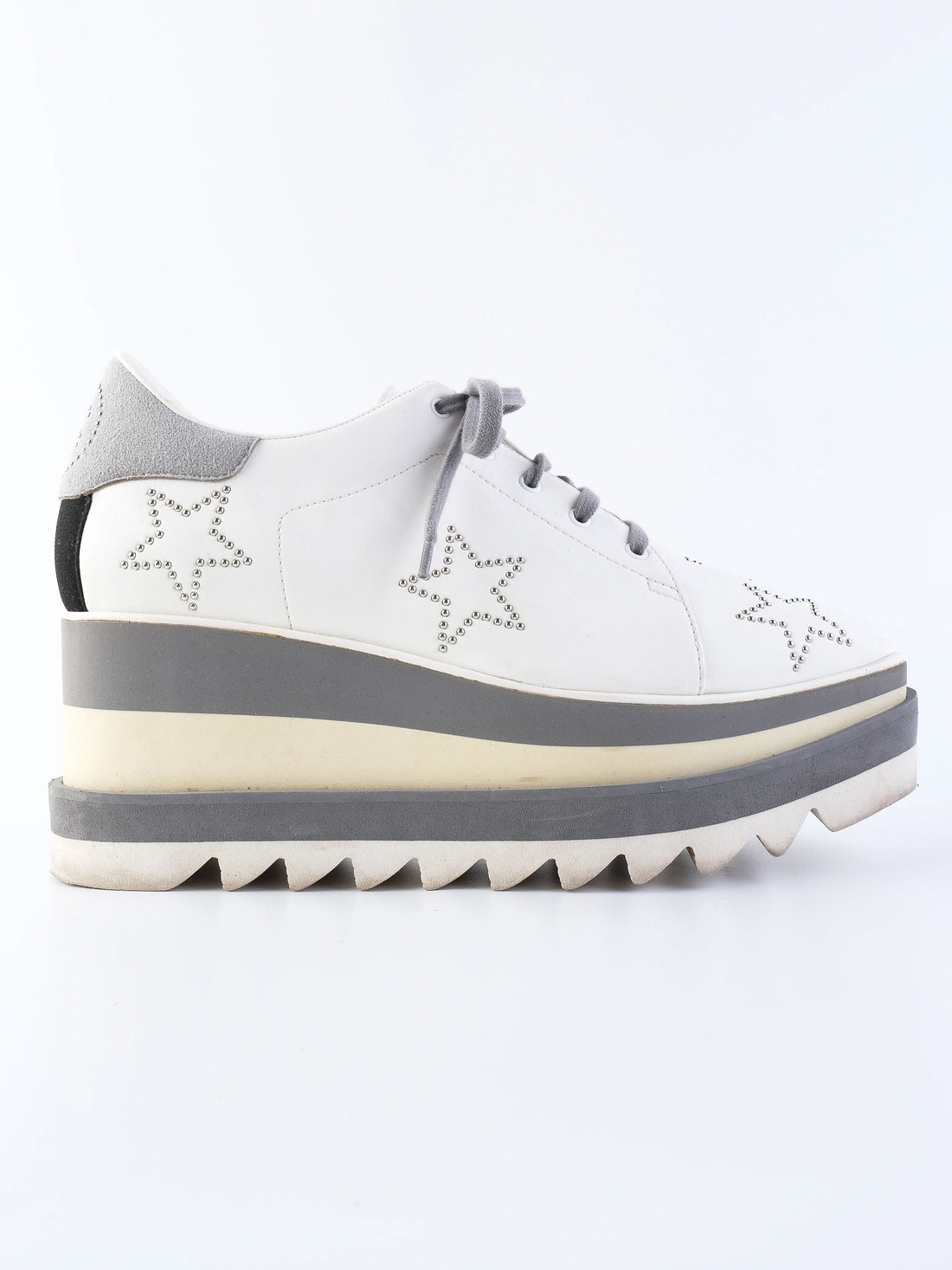 Excellent Stella McCartney Platform Sneakers Leather Size 39 Combined Color