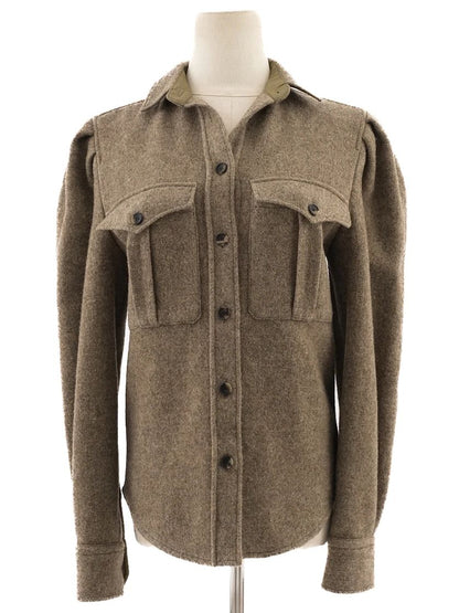 Excellent Isabel Marant Gray Wool Military Shirt Size XS