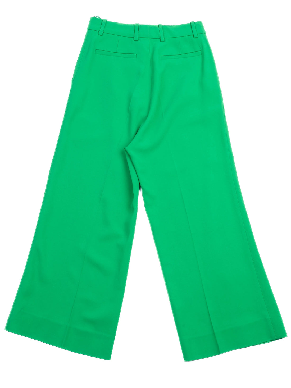 Excellent Gucci Green Wide-Leg Pants Viscose Size XS Made in Italy