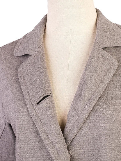 Excellent Moschino Gray Wool Jacket Size M with Wide Cuffs