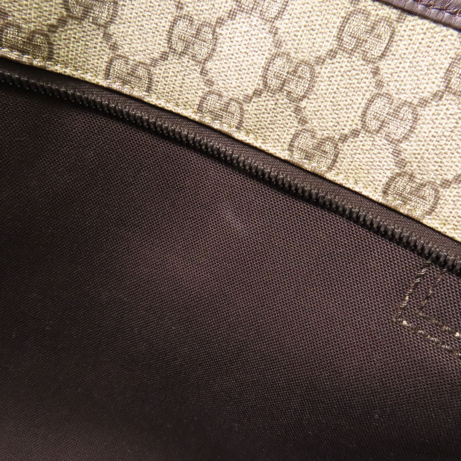 Gucci Layered Canvas Gg Tote Bag Handmade Bag Tote Bag Brown Pvc Coated Canvas 211137
