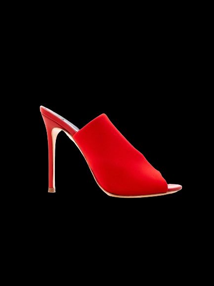 Perfect R&amp;Renzi Red High-Heel Mule Shoes Size 37 Stiletto