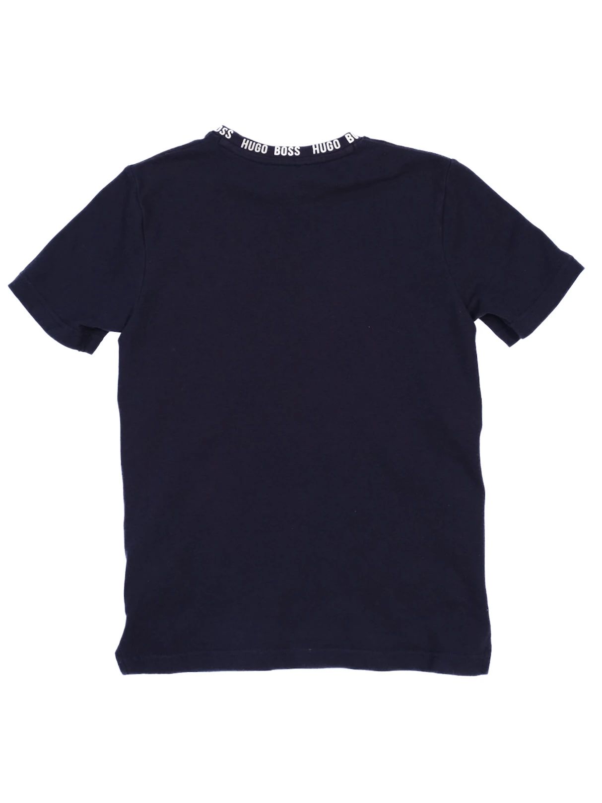 Excellent Hugo Boss Kids Navy Blue Slim Fit T-Shirt Size 10