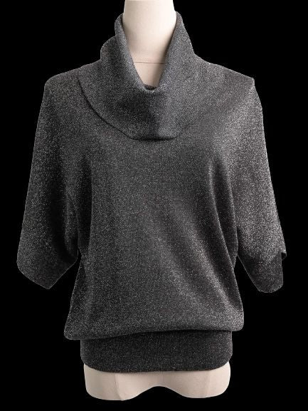 Excellent Michael Kors Gray Wool Cowl Neck Top Size S