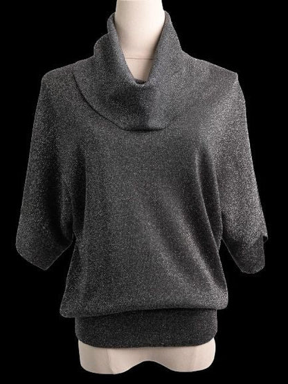 Excellent Michael Kors Gray Wool Cowl Neck Top Size S
