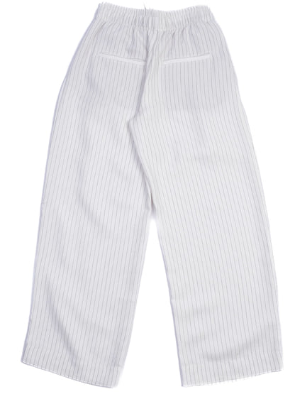 Excellent Vince White Pinstriped Pants XS Viscose Casual Wear