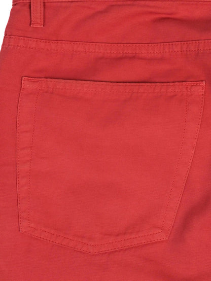 Excellent Loro Piana Red Cotton Pants Size XL for Men