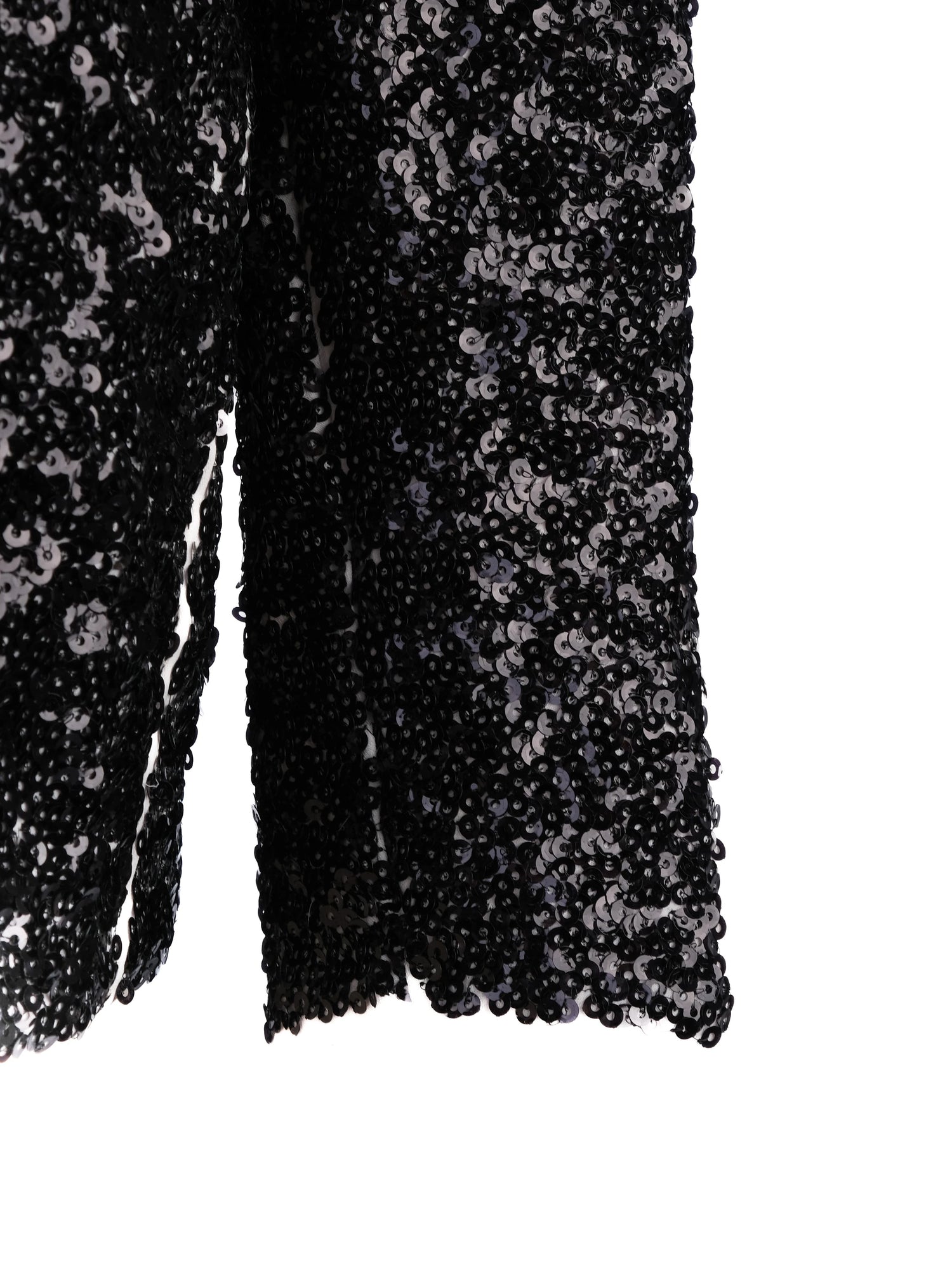 NEW By Malene Birger White Blouse XS Geometric Black Sequin Details