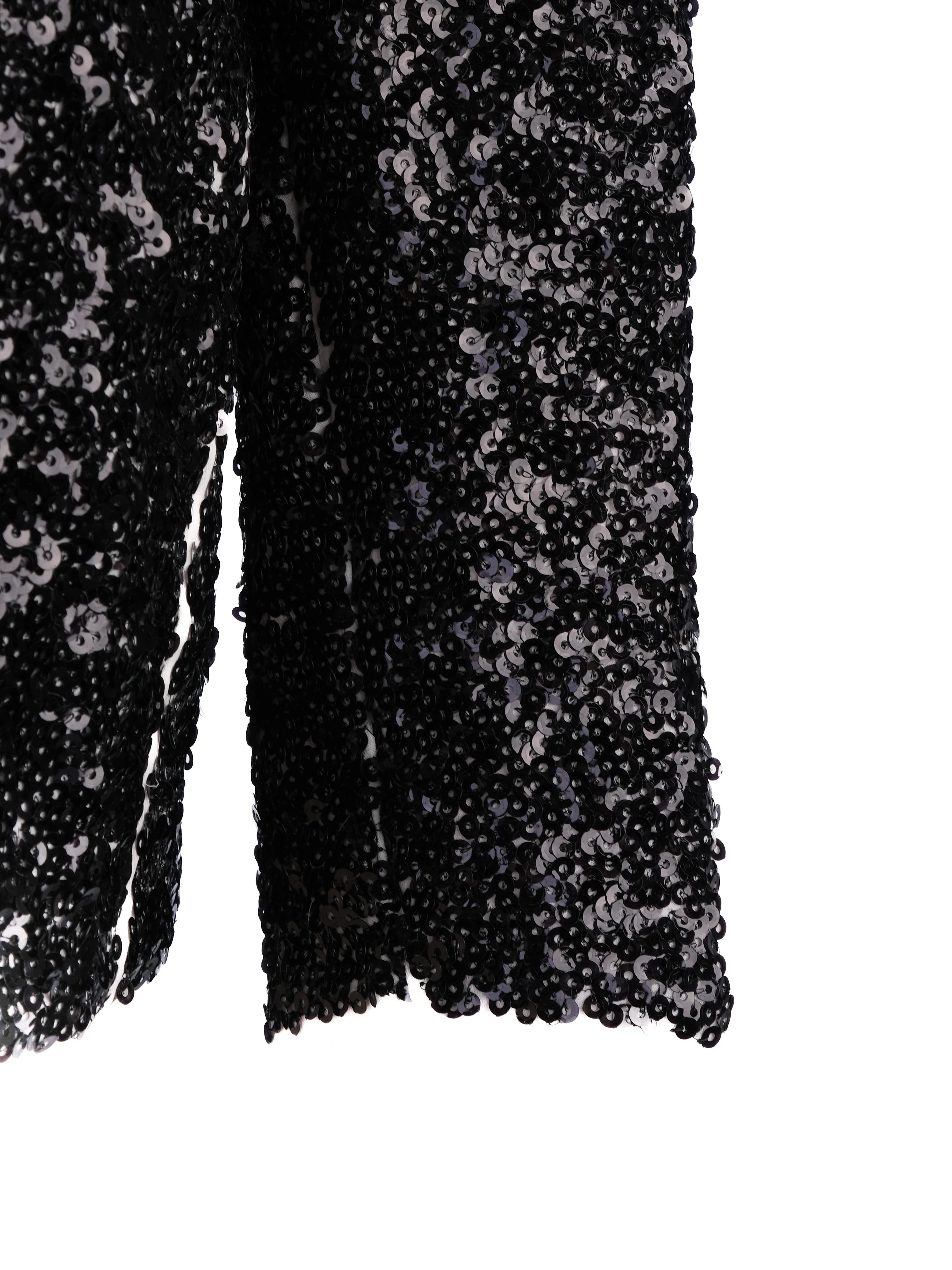 NEW By Malene Birger White Blouse XS Geometric Black Sequin Details