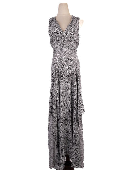 NEW Maje Black Sleeveless V-Neck Dress with Cut-Out Back Size Unknown
