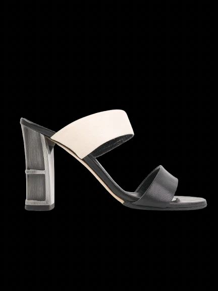 Excellent Nila&amp;nila High-Heeled Black Leather Shoes Size 37