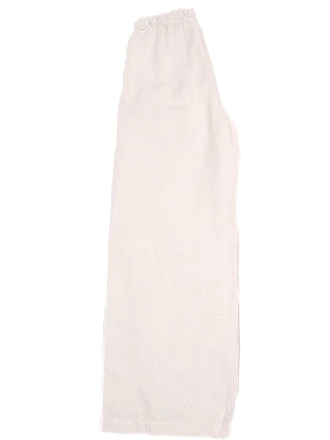 Excellent Weekend MaxMara White Wide-Leg Pants Size S Lino
