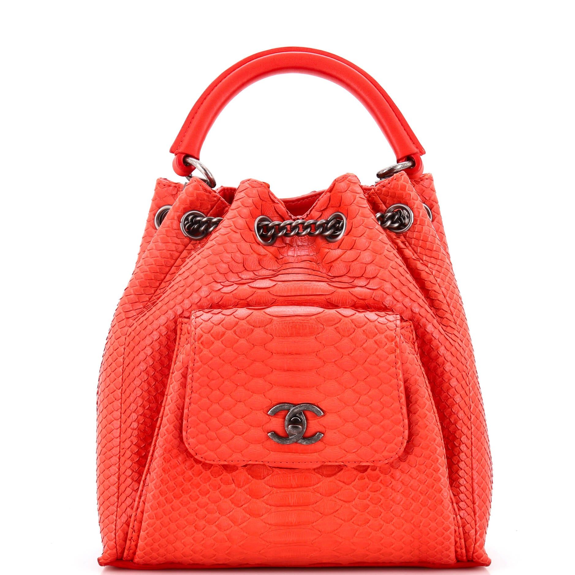 Chanel Urban Luxury Backpack Python Medium