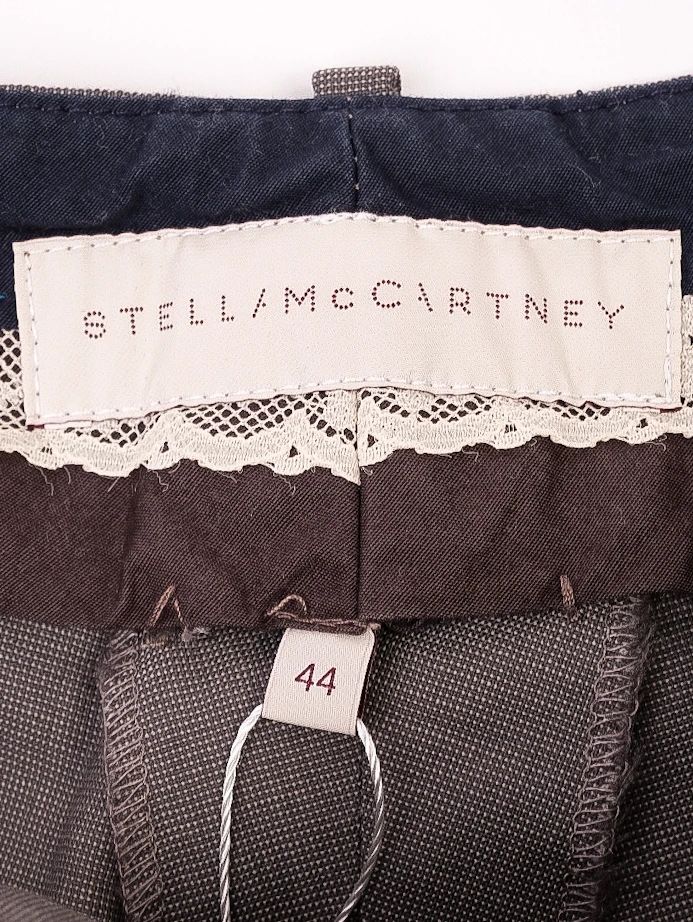 Excellent Stella McCartney Gray Pants Size M Textured Fabric