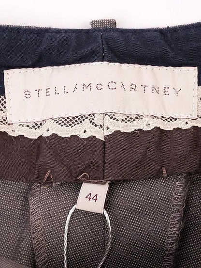 Excellent Stella McCartney Gray Pants Size M Textured Fabric