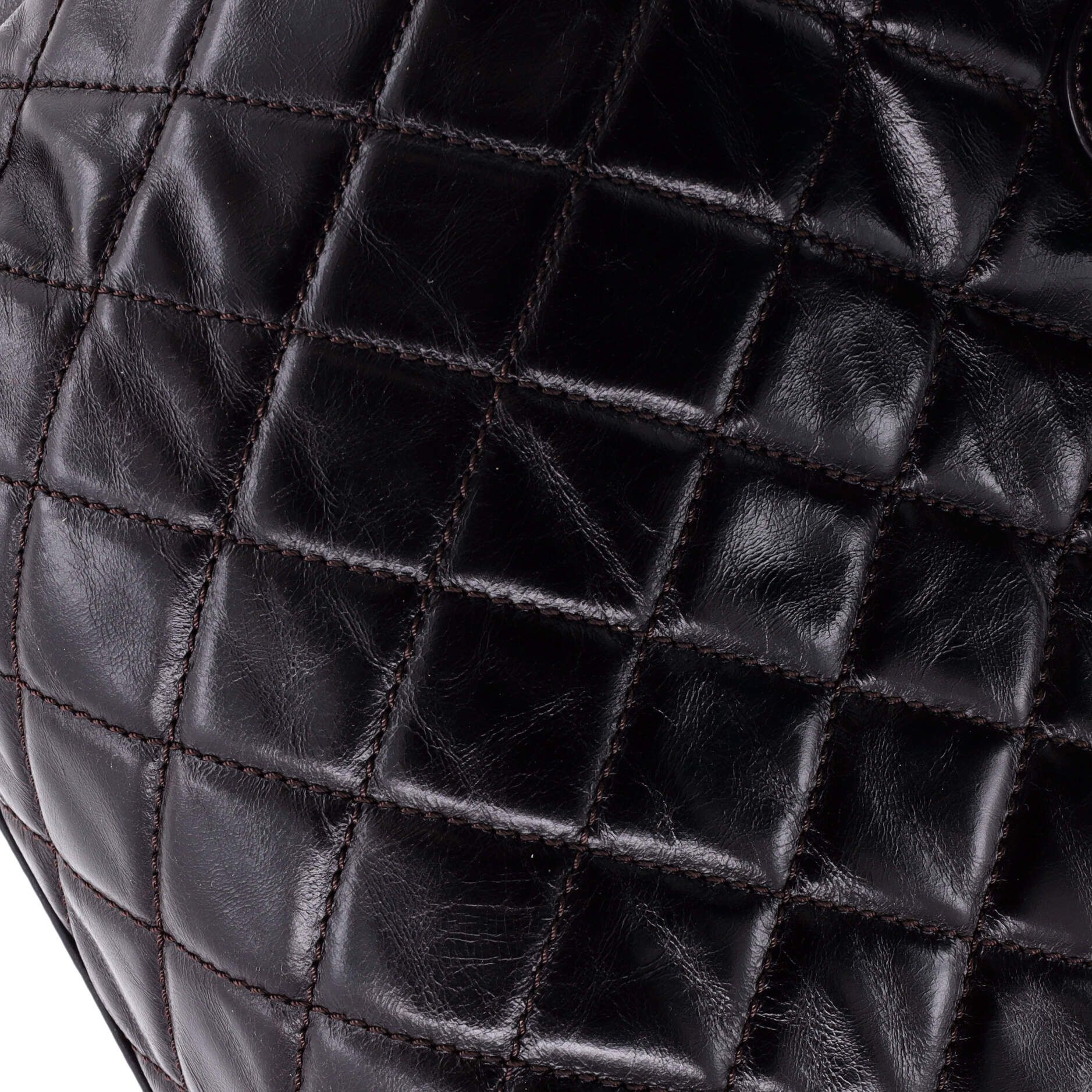 Chanel Urban Mix Tote Quilted Glazed Calfskin And Python Medium