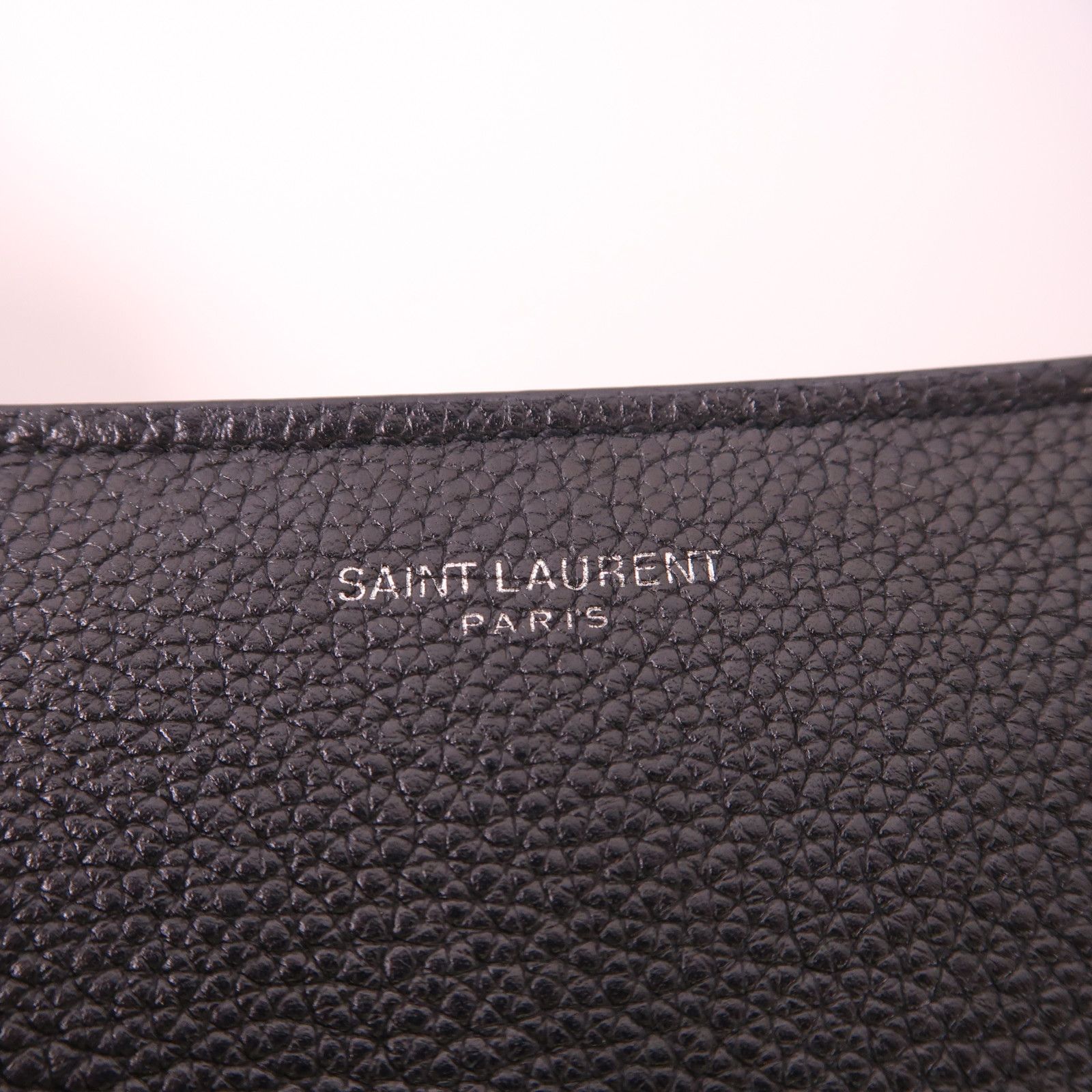 Saint Laurent Cowhide Leather Hand Bag Black Calfskin (cowhide) Ars 647168