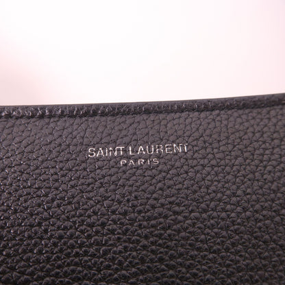 Saint Laurent Cowhide Leather Hand Bag Black Calfskin (cowhide) Ars 647168