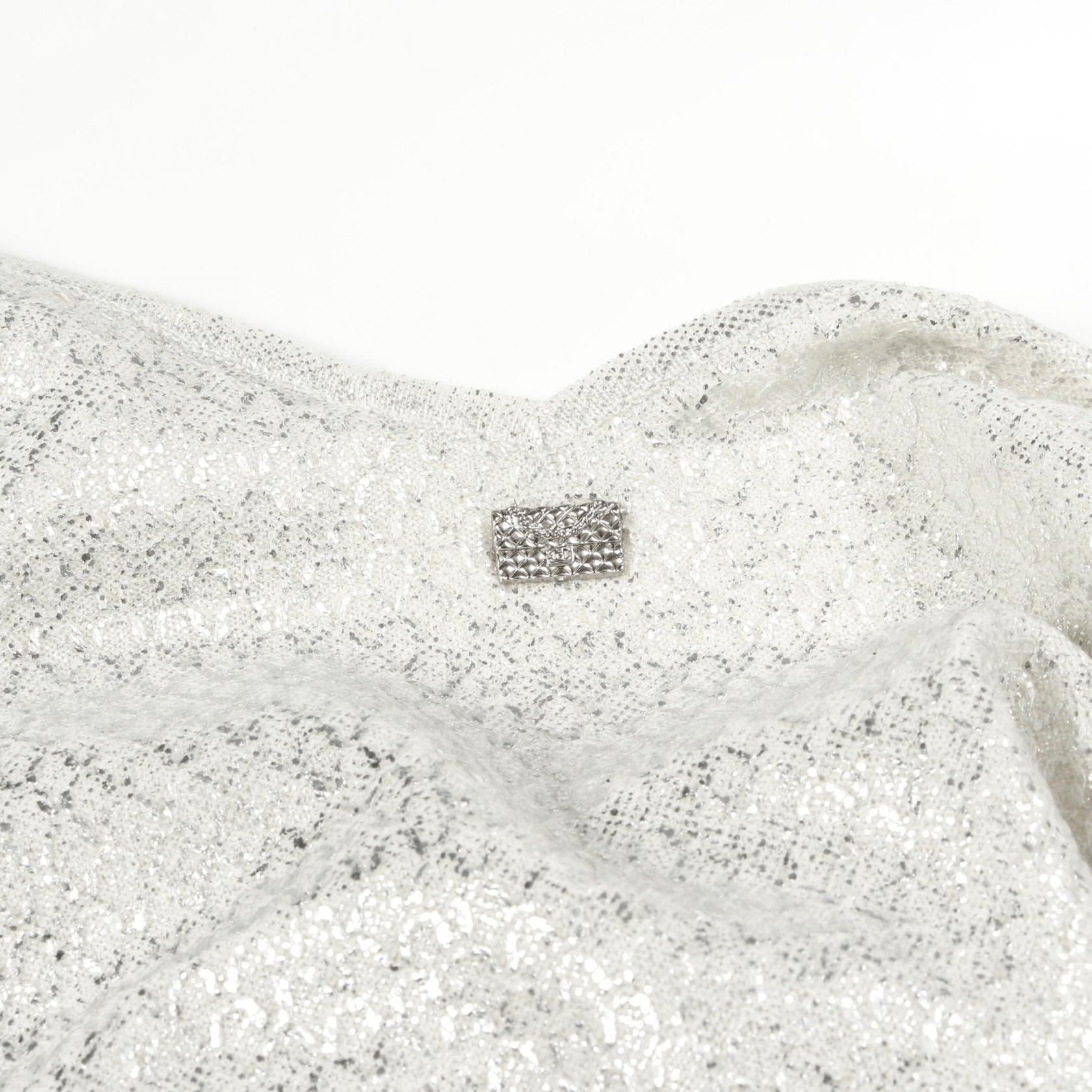 Chanel Gray Silver Tank Top Knit Cotton Fabric P 35700k 02085