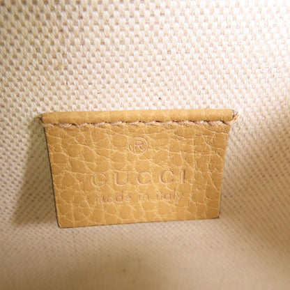 Gucci Cowhide Leather Dionysus Silver Shoulder Bag Brown Beige Calfskin (cowhide) 421970 Caogn 2893