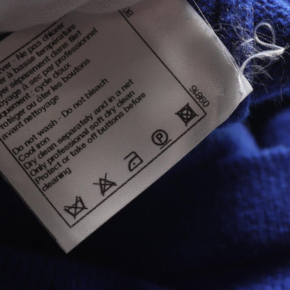 Chanel Coco Mark Button Dress P 44445k 04654 Cashmere Blue 38