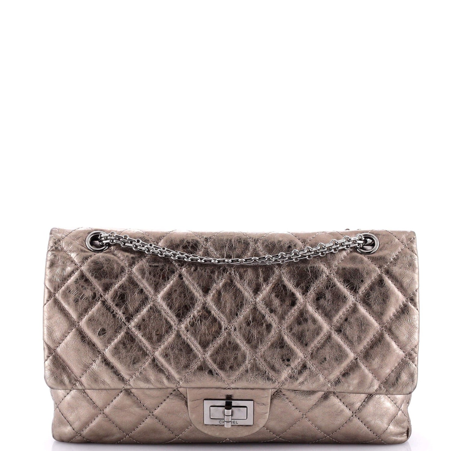 Chanel Reissue 2.55 Flap Bag Quilted Metallic Aged Calfskin 227