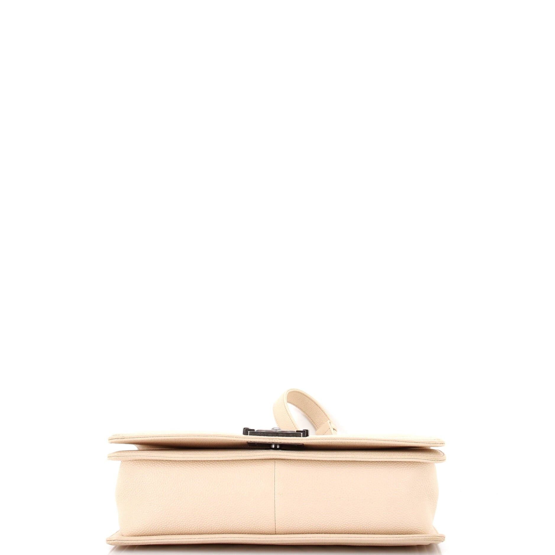 Chanel Boy Flap Bag Chevron Caviar New Medium