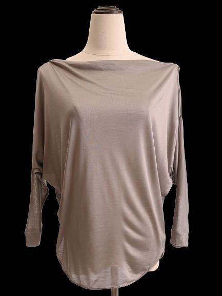 Victoria Beckham Gray Silk Loose Top Size S Excellent Condition