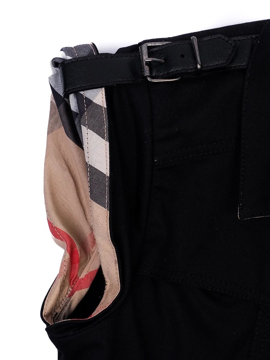 Excellent Burberry Black Cotton Sleeveless Trench Dress Size 10 for Kids