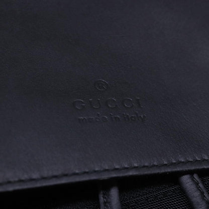 Gucci Backpack Nylon Leather Black