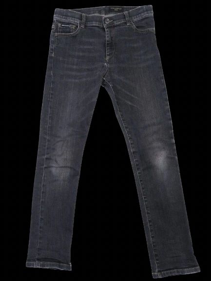 Excellent Dolce Gabbana Black Cotton Jeans Size 10 for Kids