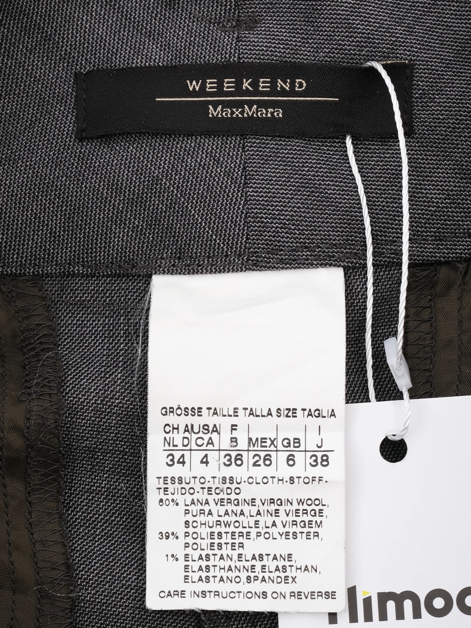 Excellent Weekend MaxMara Gray Wool Shorts Size S