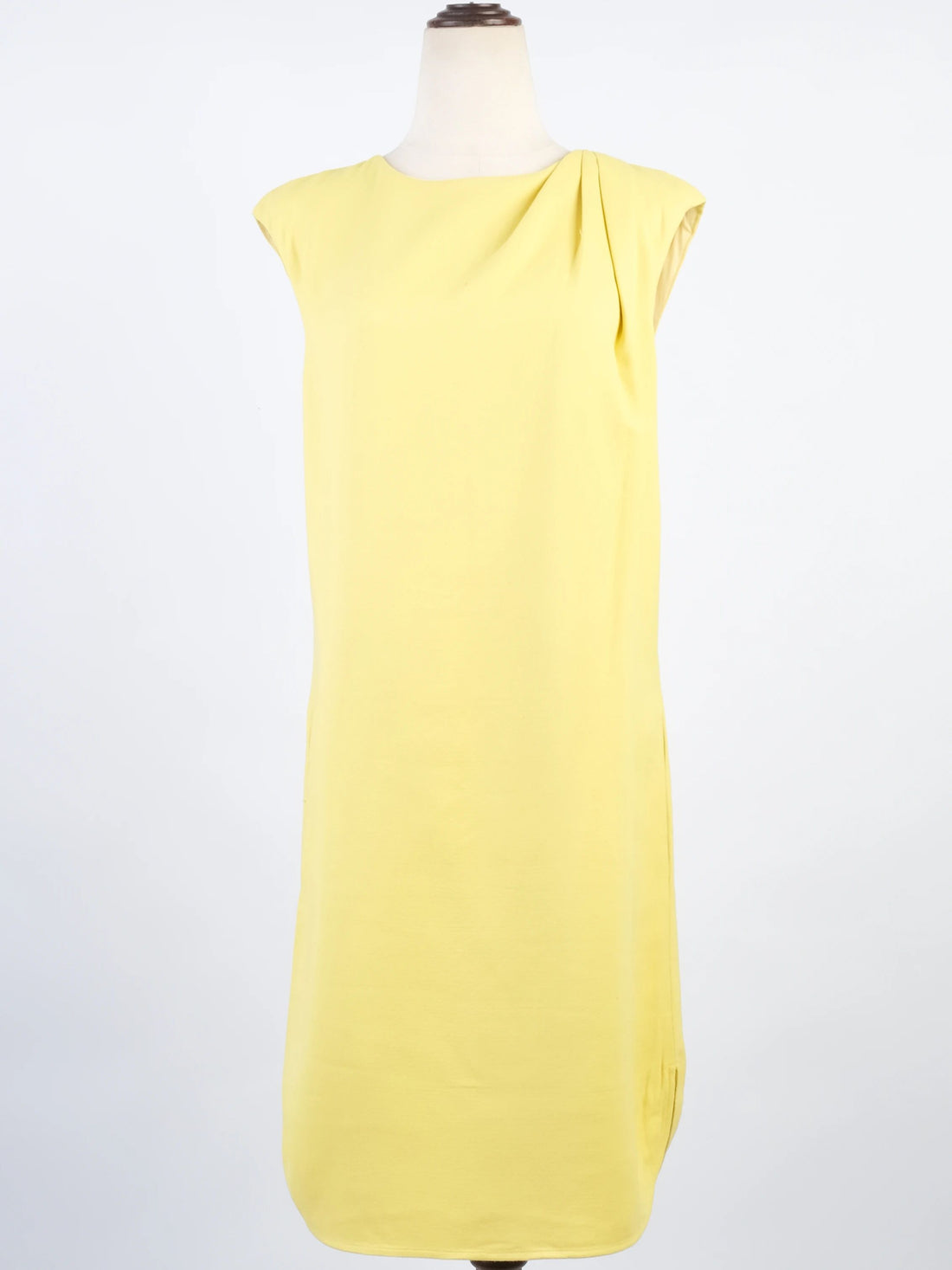Excellent Emilio Pucci Yellow Sleeveless Dress Size XL Viscose