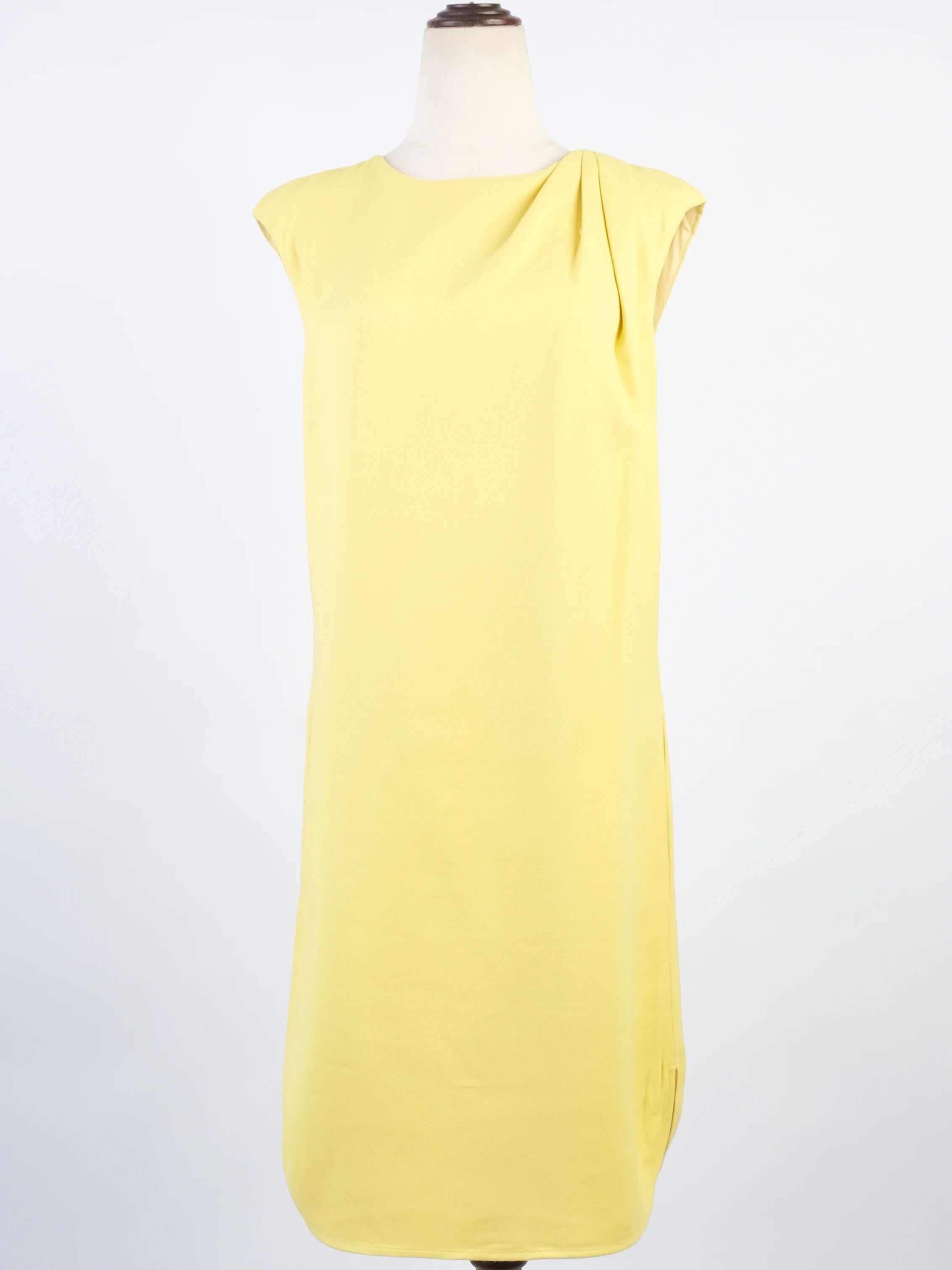 Excellent Emilio Pucci Yellow Sleeveless Dress Size XL Viscose