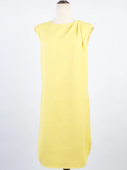 Excellent Emilio Pucci Yellow Sleeveless Dress Size XL Viscose