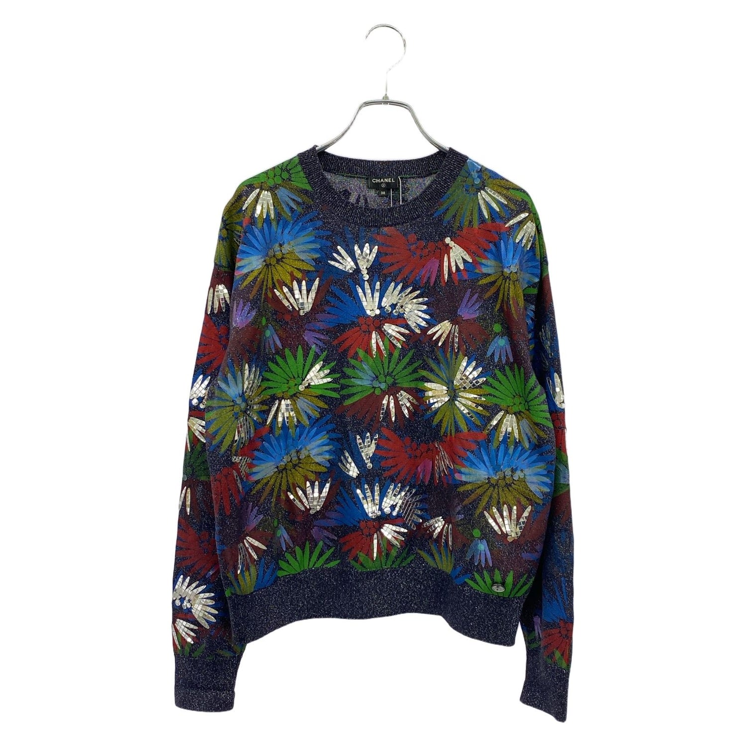 Chanel Multicolor Knit Polyester P 55756k 07299