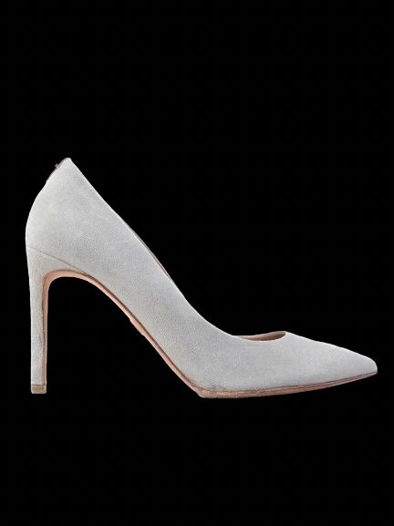 Hugo Boss Blue Leather High-Heeled Shoes Size 37 Excellent Condition