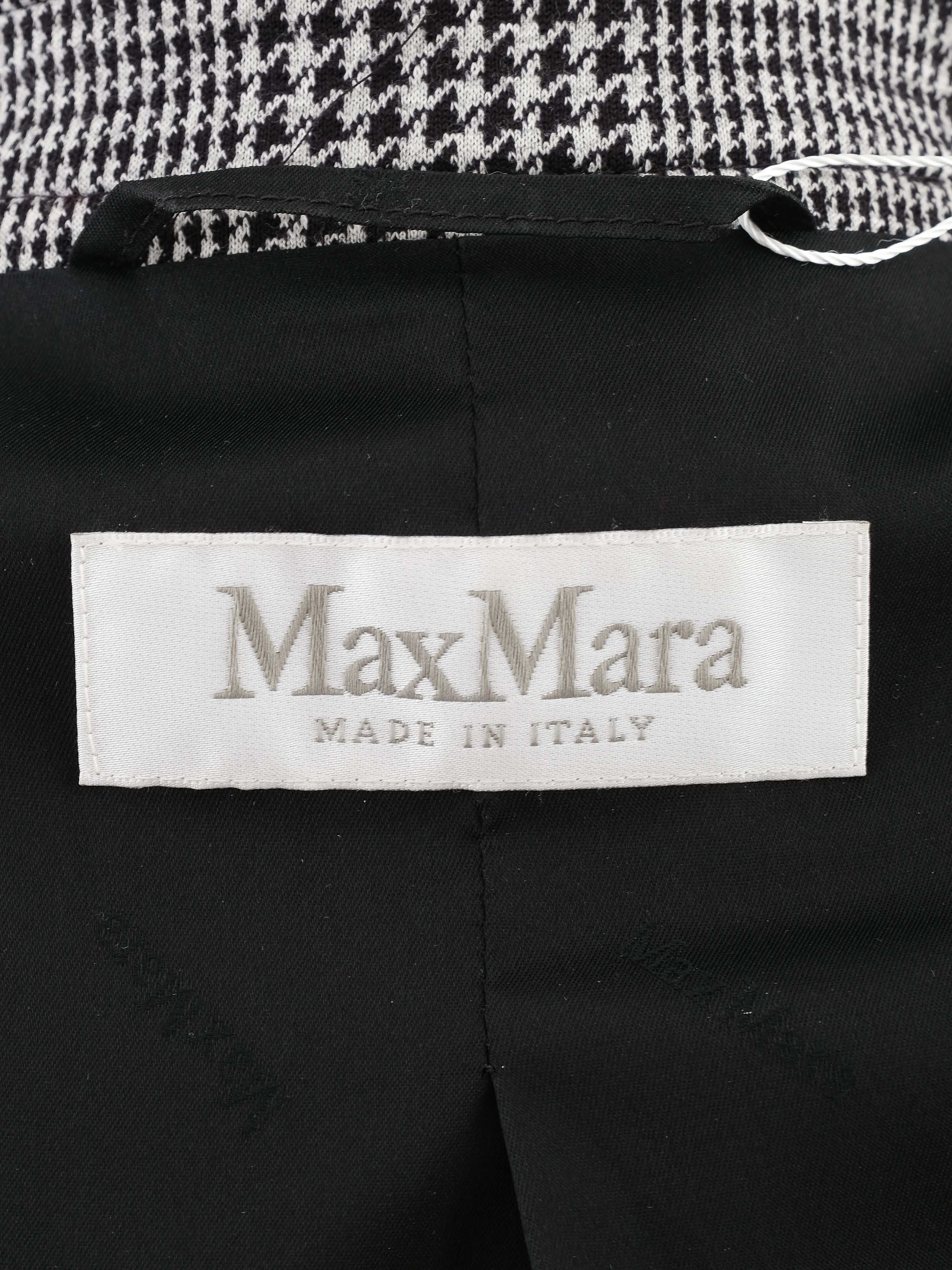 Excellent Max Mara Gray Wool Double-Breasted Blazer Size S