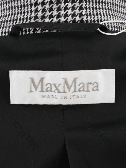 Excellent Max Mara Gray Wool Double-Breasted Blazer Size S