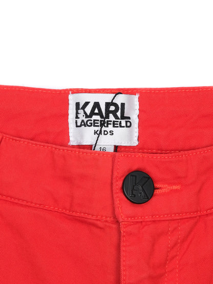NEW Karl Lagerfeld Red Shorts for Kids Size 16