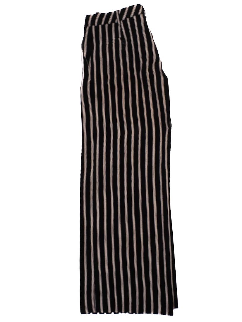 Average Max Mara Black Vertical Stripe Pants Size L Weekend MaxMara