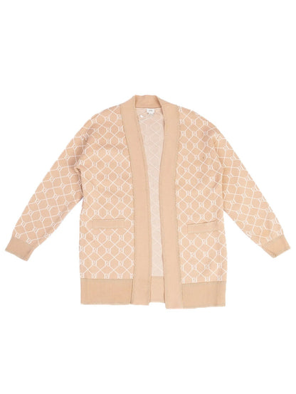 River Island Excellent Beige Cardigan Size 12 for Kids with Pockets