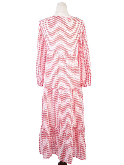 Weekend MaxMara Excellent Pink Long Sleeve Dress XS Cotton