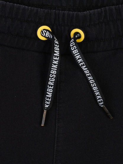 Excellent Bikkembergs Black Kids Tracksuit Size 10 Cotton