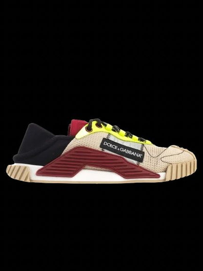 Perfect Dolce Gabbana Sneakers Size 41 Beige Black Red Neon Yellow